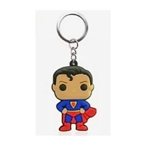 💗 SUPERMAN KEYCHAIN RUBBER PVC NEW
